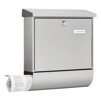 BURG WÄCHTER Briefkasten Amrum-Set 8150 silber