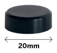 ALLboards Magnet schwarz, Kunststoff Ø 2,0 x 0,6...