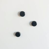 ALLboards Magnet schwarz, Kunststoff Ø 2,0 x 0,6 cm, 10 St.
