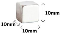 ALLboards Magnet silber, Metall 1,0 x 1,0 x 1,0 cm, 6 St.