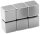 ALLboards Magnet silber, Metall 1,0 x 1,0 x 1,0 cm, 6 St.