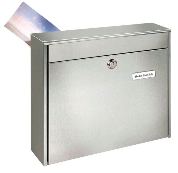 BURG WÄCHTER Briefkasten Borkum 3878 18730 silber
