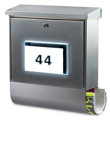 BURG WÄCHTER Briefkasten Malaga 75310 silber