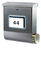 BURG WÄCHTER Briefkasten Malaga 75310 silber