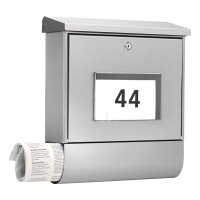 BURG WÄCHTER Briefkasten Malaga 75310 silber