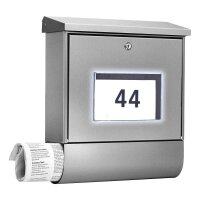 BURG WÄCHTER Briefkasten Malaga 75310 silber
