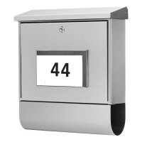 BURG WÄCHTER Briefkasten Malaga 75310 silber