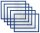 ALLboards Magnetrahmen blau A4, 5 St.