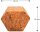 ALLboards Polyeder Magnet braun, Kork 1,5 x 1,5 cm, 6 St.