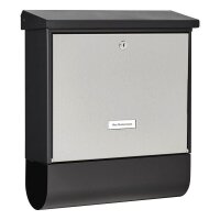 BURG WÄCHTER Briefkasten London-Set 68670 61470 schwarz, silber