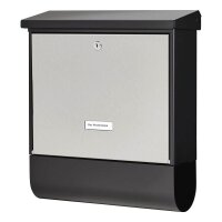 BURG WÄCHTER Briefkasten London-Set 68670 61470 schwarz, silber