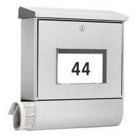 BURG WÄCHTER Briefkasten Malaga 75330 silber