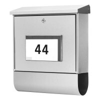 BURG WÄCHTER Briefkasten Malaga 75330 silber