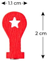 ALLboards Standort Magnet rot, Holz 1,1 x 2,0 cm, 6 St.