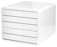 HAN Schubladenbox iBox  weiß 1551-12D, DIN A4 mit 5 Schubladen, 1 St.