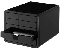 HAN Schubladenbox iBox  schwarz 1551-13D, DIN A4 mit 5...