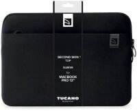 TUCANO Laptophülle MacBook Air/Pro 13 Zoll, Notebook 12 Zoll Kunststoff schwarz bis 30,5 cm (12 Zoll)