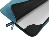 TUCANO Laptophülle Mélange Kunststoff hellblau bis 40,6 cm (16 Zoll)