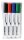 Legamaster TZ 100 Whiteboard-Marker farbsortiert 1,5 - 3,0 mm, 4 St.