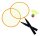 Idena Badminton-Set Junior gelb/schwarz
