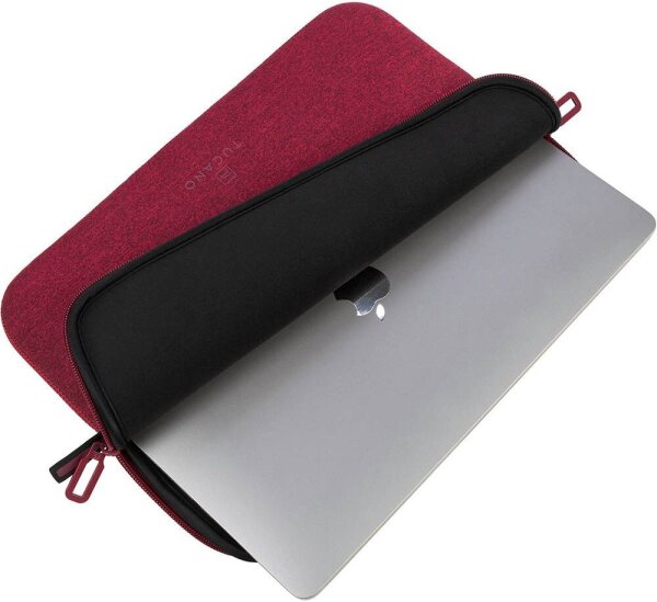 TUCANO Laptophülle Mélange Kunststoff bordeaux bis 35,6 cm (14 Zoll)