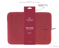 TUCANO Laptophülle Mélange Kunststoff bordeaux bis 35,6 cm (14 Zoll)