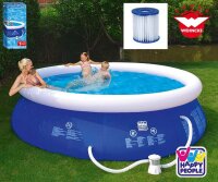 HAPPY PEOPLE® Quick-Up-Pool 3681,0 l blau 300,0 x...