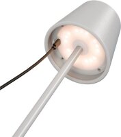 goobay Akku RGBW LED Tischlampe weiß 2,8 Watt