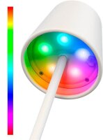 goobay Akku RGBW LED Tischlampe weiß 2,8 Watt