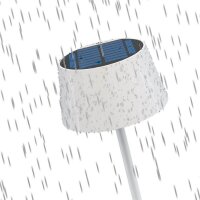 goobay Akku + Solar LED Tischlampe weiß 2,0 Watt