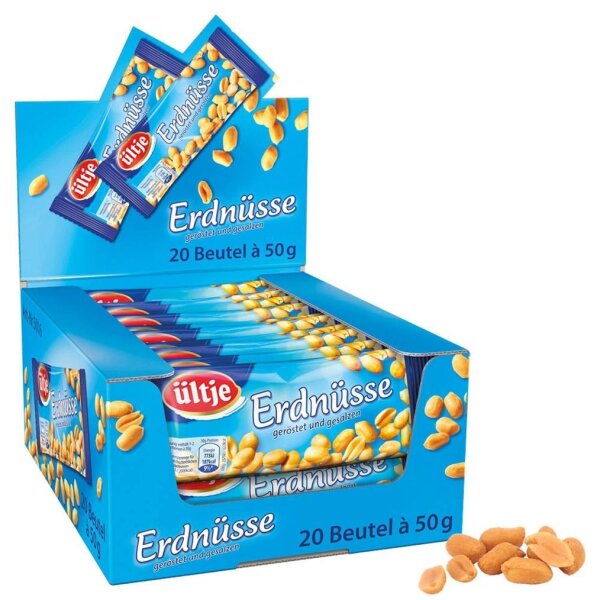 ültje geröstet und gesalzen Erdnüsse 20x 50,0 g, 20 St.