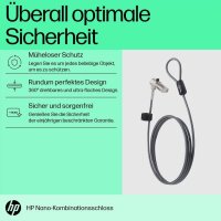 HP Nano Kombi-Diebstahlsicherung Laptopschloss 1,8 m