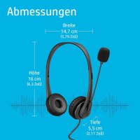 HP G2 USB-Headset schwarz