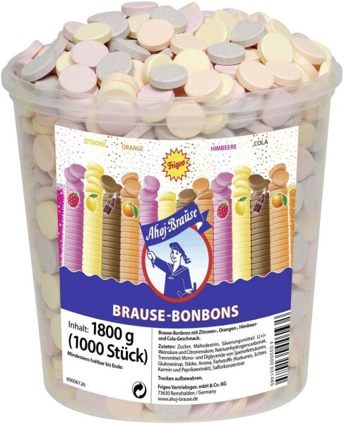 Ahoj-Brause Ahoj BRAUSE-BONBONS Brause 1000 St./1,8 kg, 1.000 St.