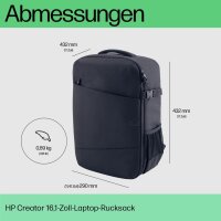 HP Laptop-Rucksack Creator Kunststoff schwarz 30,0 l