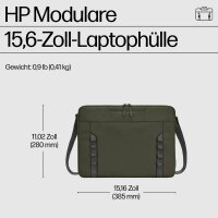 HP Laptophülle Modular Kunstfaser grün/grau bis 39,6 cm (15,6 Zoll)