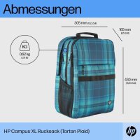 HP Laptop-Rucksack Campus XL Kunstfaser blau 20,0 l bis 40,9 cm (16,1 Zoll)
