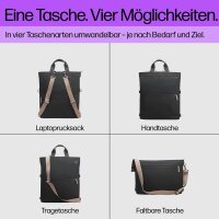 HP Laptop-Rucksack Kunstfaser schwarz/taupe 18,0 l bis 35,8 cm (14,1 Zoll)
