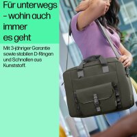 HP Laptoptasche Modular Kunstfaser grün/grau 9J497AA bis 39,6 cm (15,6 Zoll)