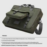 HP Laptoptasche Modular Kunstfaser grün/grau 9J497AA bis 39,6 cm (15,6 Zoll)