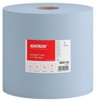 KATRIN Putztuchrollen L2 1000 Blue 2-lagig blau, 1.000...