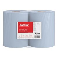 KATRIN Putztuchrollen XXL 2 Blue 2-lagig blau, 1.000...