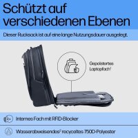 HP Laptop-Rucksack Travel Plus Kunstfaser blau bis 43,2 cm (17 Zoll)