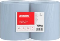 KATRIN Putztuchrollen L2 Blue 2-lagig blau, 500...