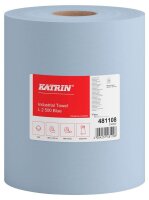 KATRIN Putztuchrollen L2 Blue 2-lagig blau, 500 Blätter, 2 Rollen