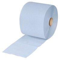 KATRIN Putztuchrollen L2 Blue 2-lagig blau, 500 Blätter, 2 Rollen
