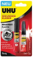 UHU PLASTIK Sekundenkleber, 1 St.
