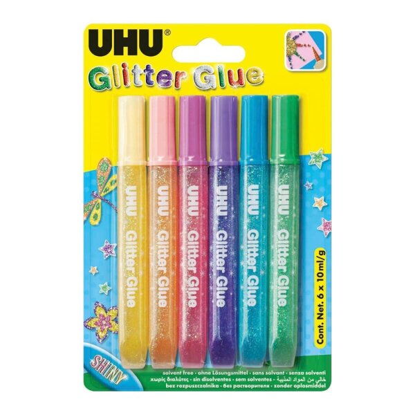UHU Shiny Klebestifte 10,0 ml, 6 St.