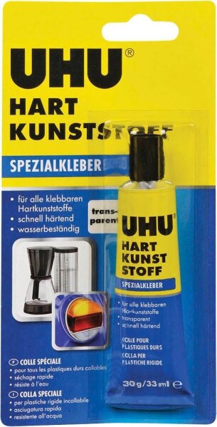 UHU Hart Kunststoff Spezialkleber 30,0 g, 1 St.