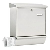 BURG WÄCHTER Briefkasten Comfort - Set 32680 silber